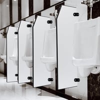 ybaymy Fehér férfi vizelde elválasztó falap 90 x 40 cm, privacy képernyő, mosdóválasztó iskolákhoz bevásárlóközpontokba óvodákba 9