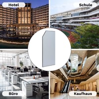ybaymy Fehér férfi vizelde elválasztó falap 90 x 40 cm, privacy képernyő, mosdóválasztó iskolákhoz bevásárlóközpontokba óvodákba 6