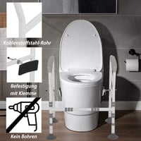 ybaymy Magasságállítható WC Támaszkerete Időseknek és Mozgáskorlátozottaknak 4