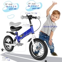 YBIKE 2 az 1-ben Egyensúlyi Kerékpár 12-14 Colos Gyerekbike Fékkel és Lengéscsillapítással 4