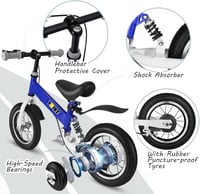 YBIKE 2 az 1-ben Egyensúlyi Kerékpár 12-14 Colos Gyerekbike Fékkel és Lengéscsillapítással 3