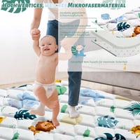 YBIKE Összehajtható Játszószőnyeg 180x150cm Csúszásmentes Puha Baba Crawling Mat 3