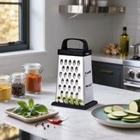 YC Kitchen 4 oldalas rozsdamentes acél reszelő, zöldség szeletelő és reszegető 2