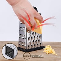 YC Kitchen 4 oldalas rozsdamentes acél reszelő, zöldség szeletelő és reszegető 5