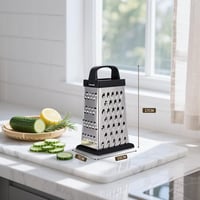 YC Kitchen 4 oldalas rozsdamentes acél reszelő, zöldség szeletelő és reszegető 3