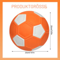 Futbalová lopta Ycaaeo Curve Ball, veľkosť 5, 20 cm, mäkká lopta z EVA peny, zakrivená dráha letu, na tréning v interiéri aj exteriéri 2
