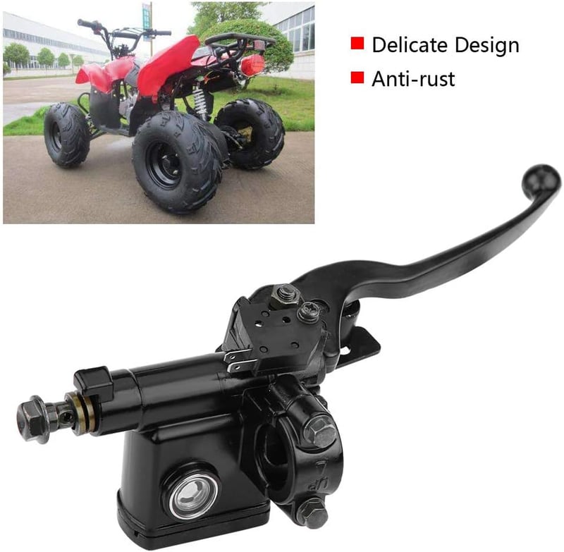 Yctze Fékfőhenger Alumínium Fekete Motoros ATV Fékrendszer Csere 50cc 70cc 90cc 110cc 125cc 150cc Bal Oldali Fékhenger