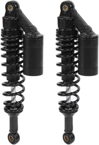 Yctze Motoros Lengéscsillapító Pár 340mm Hátsó Kerék Felfüggesztés Rugó Alumínium Vas ATV SUV Motor Univerzális Fekete 9