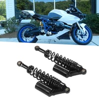 Yctze Motoros Lengéscsillapító Pár 340mm Hátsó Kerék Felfüggesztés Rugó Alumínium Vas ATV SUV Motor Univerzális Fekete 5