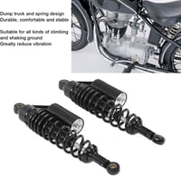 Yctze Motoros Lengéscsillapító Pár 340mm Hátsó Kerék Felfüggesztés Rugó Alumínium Vas ATV SUV Motor Univerzális Fekete 2