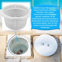 Yctze košara za skimmer, promjer 19 cm, unutarnji promjer 16 cm, filtarska košara za bazen, višenamjenski predfiltar za skimmer, za učinkovito čišćenje bazena, zamjenska 5