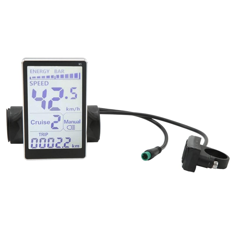 Yctze Univerzálny LCD Displej pre Elektrický Bicykel 5 Pin 24V-60V E-Kolobežka M5 Panel 31.8-22.2mm Cyklo Počítač