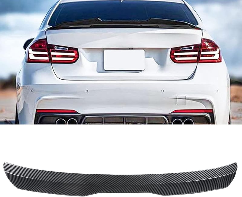 Yctze Univerzális hátsó szélvédő tető spoiler szélterelő perem Carbon Fiber stílusú autó külső kiegészítő