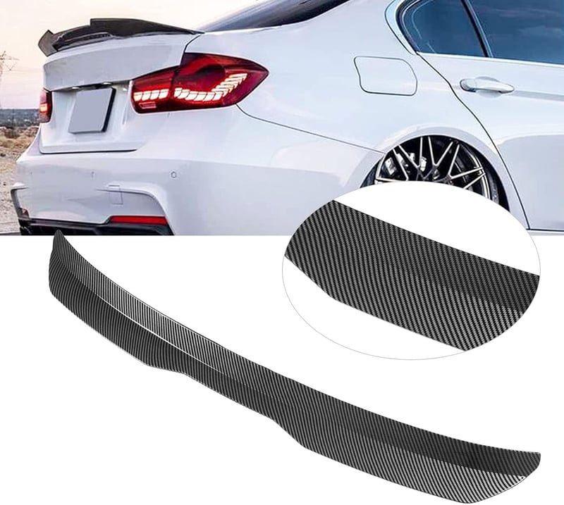Yctze Univerzális hátsó szélvédő tető spoiler szélterelő perem Carbon Fiber stílusú autó külső kiegészítő