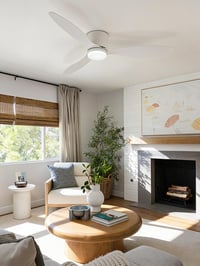 ycwdcz 106 cm okos mennyezeti ventilátor LED világítással, távirányítóval, Alexa/Google kompatibilis 8
