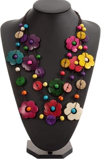 YCZCHE14 Boho Vintage Nyaklánc Fa Gyöngyökkel 60cm Női Ékszer 6