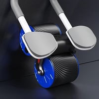 YeahBoom Automatikus Visszapattanó Hasizom Kerék Kék - Dupla Kerekű Hasizom Erősítő Roller Core Edzéshez és Törzs Izmok Fejlesztéséhez 6