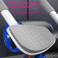 YeahBoom Automatikus Visszapattanó Hasizom Kerék Kék - Dupla Kerekű Hasizom Erősítő Roller Core Edzéshez és Törzs Izmok Fejlesztéséhez 2