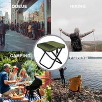 Scaun de camping pliabil portabil YeahBoom - Scaun de camping ușor pentru călătorii, picnic, drumeții, pescuit și grădină 7