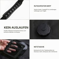 YeahBoom napelemes kemping zuhanytáska, 20 L, levehető zuhanyfejjel - zöld 4