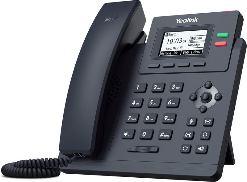 Yealink SIP-T31P IP telefon 2 VoIP fiók, grafikus kijelző, PoE - Single, SIP-T31P