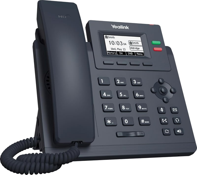 Yealink SIP-T31P IP telefon 2 VoIP fiók, grafikus kijelző, PoE - Single, SIP-T31P