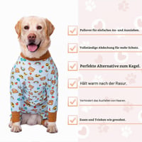 Yeapeeto kombinezon za pse, postoperativno odijelo, veličina 4XL, uzorak medvjedića, potpuna zaštita tijela protiv opadanja dlake, alergija, lizanja i rana, alternativa okovratniku 7