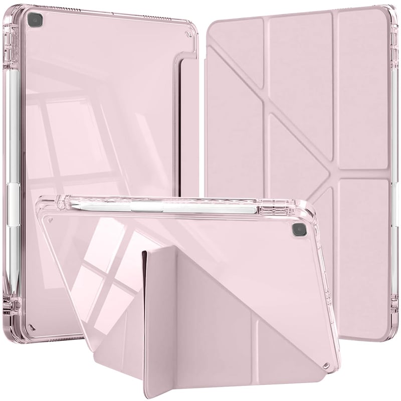 Husă YeaQuelior pentru Galaxy Tab S6 Lite 10.4 2024 2022 2020 - Husă de protecție roz pentru tabletă Samsung