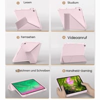 Husă YeaQuelior pentru Galaxy Tab S6 Lite 10.4 2024 2022 2020 - Husă de protecție roz pentru tabletă Samsung 7