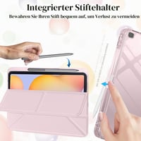 Husă YeaQuelior pentru Galaxy Tab S6 Lite 10.4 2024 2022 2020 - Husă de protecție roz pentru tabletă Samsung 4