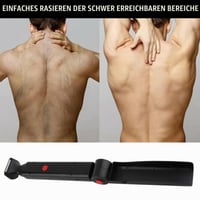 Yearninglife elektrický zastrihávač chĺpkov na chrbte pre mužov, skladací telový zastrihávač a holiaci strojček s USB nabíjaním 6