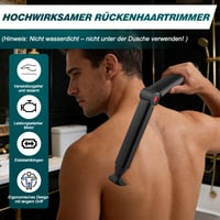 Yearninglife elektrický zastrihávač chĺpkov na chrbte pre mužov, skladací telový zastrihávač a holiaci strojček s USB nabíjaním 3