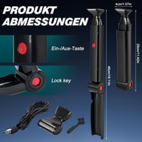 Yearninglife elektrický zastrihávač chĺpkov na chrbte pre mužov, skladací telový zastrihávač a holiaci strojček s USB nabíjaním 2