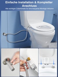 YEAUPE PRO Japonská WC doska, tvar O, duroplast s bidetom, neelektrická, s pomalým sklápaním 6