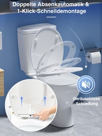 YEAUPE PRO Japonská WC doska, tvar O, duroplast s bidetom, neelektrická, s pomalým sklápaním 5