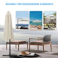 Husă de schimb pentru umbrelă de soare YedZen, 3 m, cu 6 spițe, 300 cm, protecție UV, pentru umbrelă de grădină 7