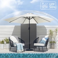 Husă de schimb pentru umbrelă de soare YedZen, 3 m, cu 6 spițe, 300 cm, protecție UV, pentru umbrelă de grădină 5