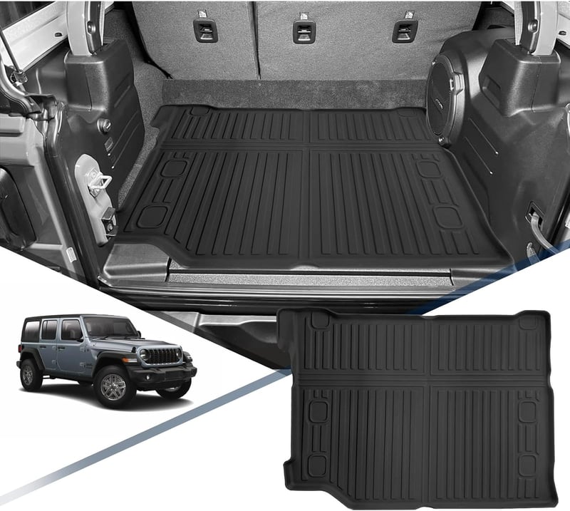 YEE PIN Jeep Wrangler JL 4XE csomagtartó szőnyeg 2021-2024 TPE gumi