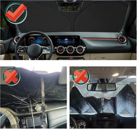 YEE PIN Mercedes V-Class W447 napellenző 2015-2024 összecsukható szélvédő UV védelem 6