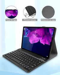 Yeegnar Billentyűzetes Védőtok Lenovo Tab P11/P11 Plus (TB-J606/TB-J607) Tablethez - Levehető Vezeték Nélküli Mágneses Billentyűzet, 11", Fe 7