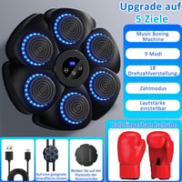 Yeelan Elektronikus Boxzsák LED Fénnyel, 9 Funkció, 18 Sebesség, Bluetooth, Falra Szerelhető 2