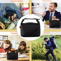 Yeenano izolirana torba za užinu, mini hladnjak torba, vodootporna višekratna rashladna torba za posao, školu, piknik, putovanja i održavanje svježine hrane 7