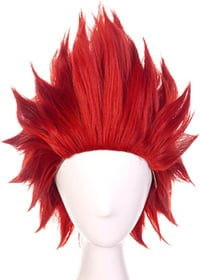 YEESHEDO Anime Cosplay Piros Paróka Uniszex Rövid Szintetikus Kirishima Eijiro Jelmez Parti Farsang 7