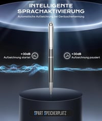Yegolito 128 GB diktafón s konektorom USB-C, pamäť na 3200 hodín, HD kvalita zvuku s potlačením hluku DSP, digitálny hlasový záznamník na štúdium a porady 5