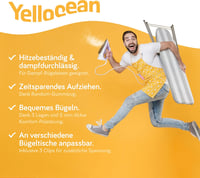 Yellocean vasalódeszkahuzat 120x40cm párnázott gumisítéssel szürke-fehér 3