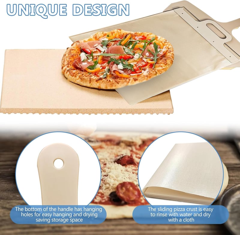 Yellow Pizza Slider Műanyag Pizzalapát - Csúsztatható Pizzakiemelő, Tapadásmentes Tésztacsúsztató, Mosogatógépben Tisztítható, 58 cm

AI: I'