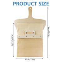 Žuta lopata za pizzu Slider - Pizza lopatica za klizanje, neprianjajuća lopata za tijesto, periva u perilici posuđa, 58 cm 2