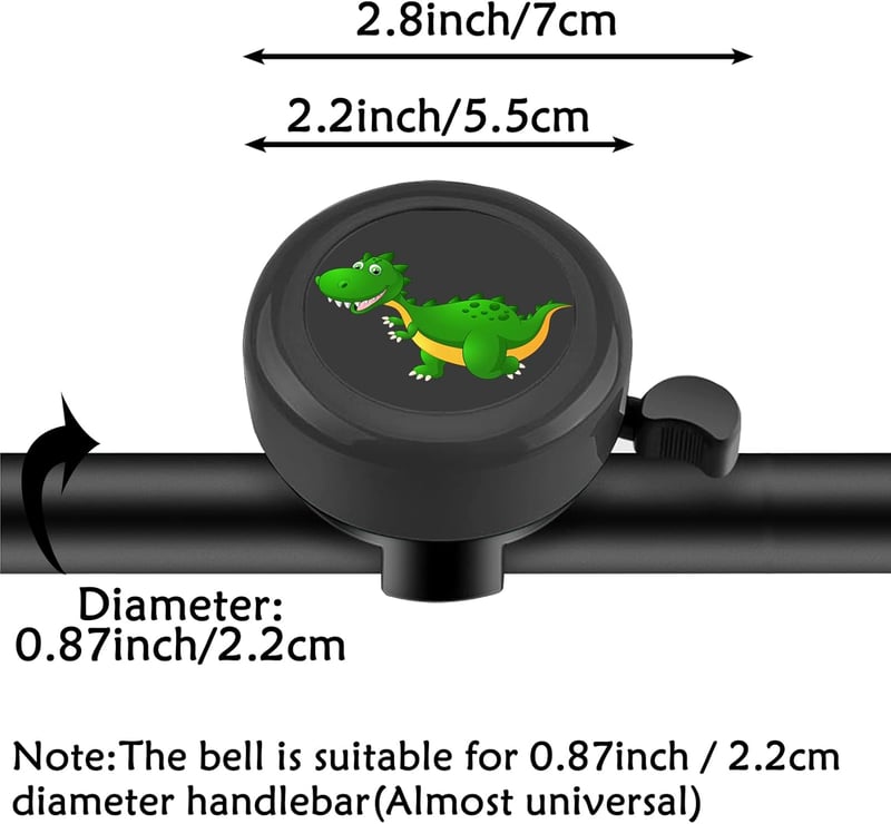 YeloYolker Dinoszaurusz Kerékpárcsengettyű Gyerekeknek - Tricikli és Roller Kiegészítő