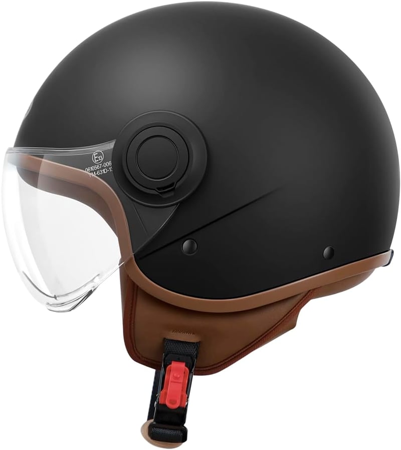 YEMA DW-631 Jet Sisak Robogó Motorkerékpár ECE 3/4 Félig Nyitott Unisex