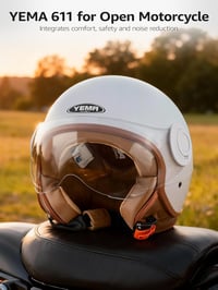 YEMA Jet DW-631 Moped Robogó ECE 3/4 Félsisakok Férfi Női 5